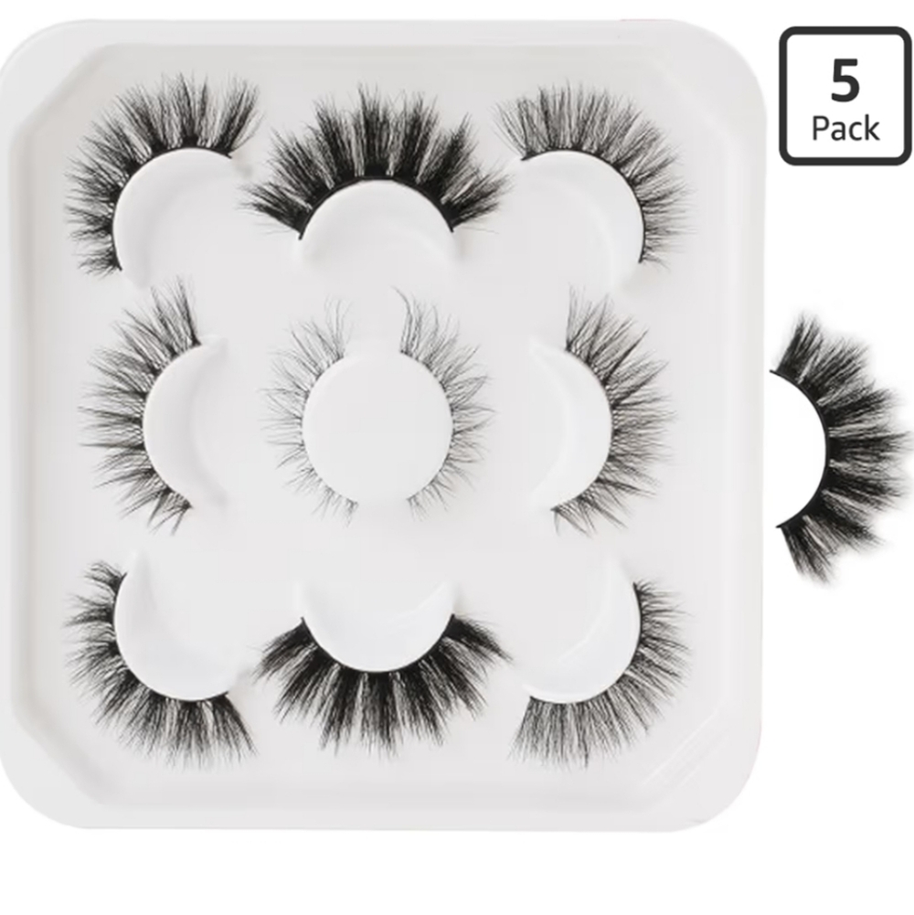 False Eyelashes 5 Pairs Mixed Styles